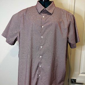 Perry Ellis Stretch SZ 3X short sleeve modern print